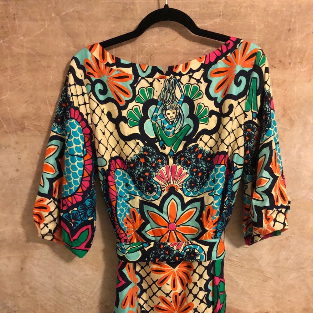 Lilly Pulitzer Sandpiper silk dress- Multicolor Floral Dress